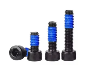 din912 black 304 stainless steel cup head hex socket nylon lined self locking screw nylock anti loosening cylinder head bolt