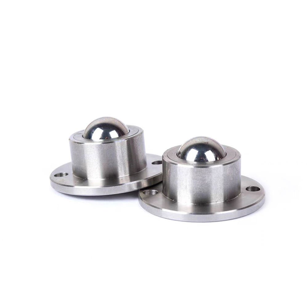 stainless steel flange mounted ball transfer unit for conveyor & material handling systems