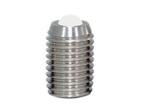 Stainless Steel Spring-Loaded Ball Plunger, M6-M20 Hex Socket Threaded Roller for Machinery Positioning