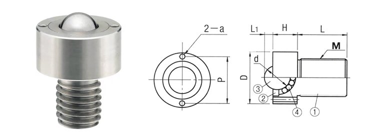 stainless steel ball roller for conveying | m10 m20, iso certified