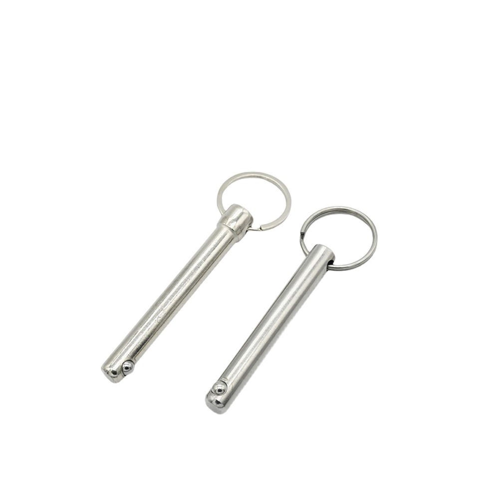 Stainless Steel Quick Release Ring Grip Detent Pins - Inch & Metric Spring Loaded Locking Pins for Marine & Industrial Rigging