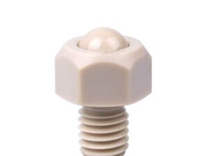 Hex Head PEEK/POM Ball Transfer Units - M5/M6/M8/M10 High Precision Plastic Ball Plungers