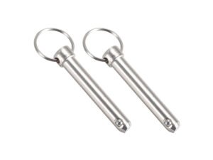 Stainless Steel 304 Quick Release Ball Lock Pin with T-Handle - Marine Grade Pull Ring Locking Pin