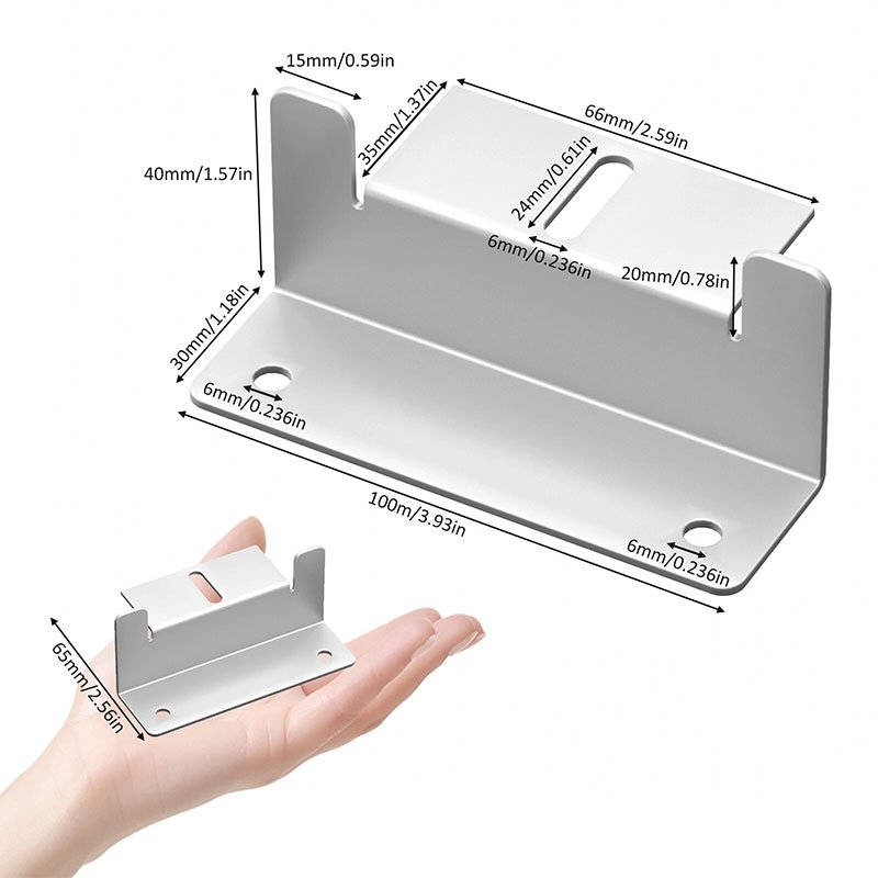 Universal Solar Panel Z-Bracket Mounting Kit (4 Pcs) – High-Strength Anodized Aluminum