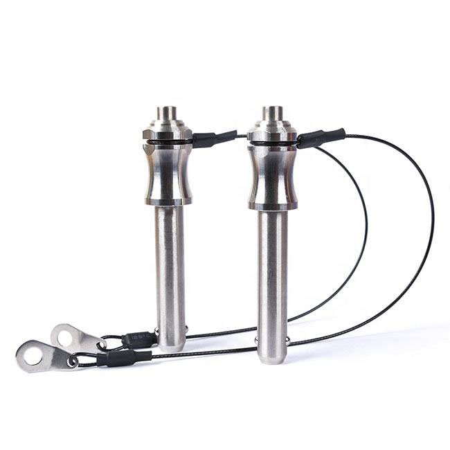 Stainless steel quick release ball lock pins dimensional technical drawing