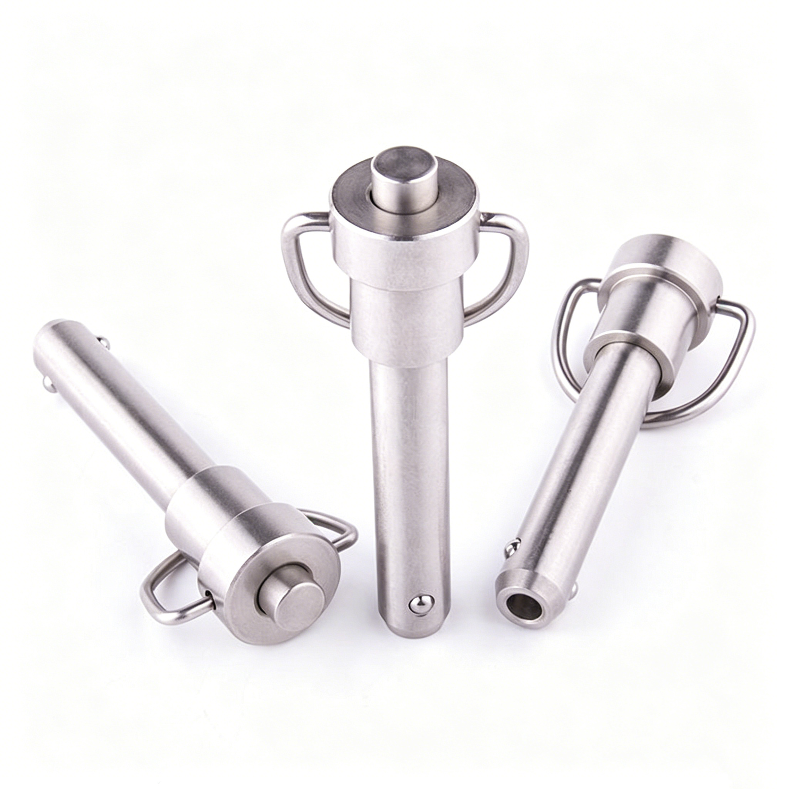Precision stainless steel ball lock pin for industrial machinery alignment