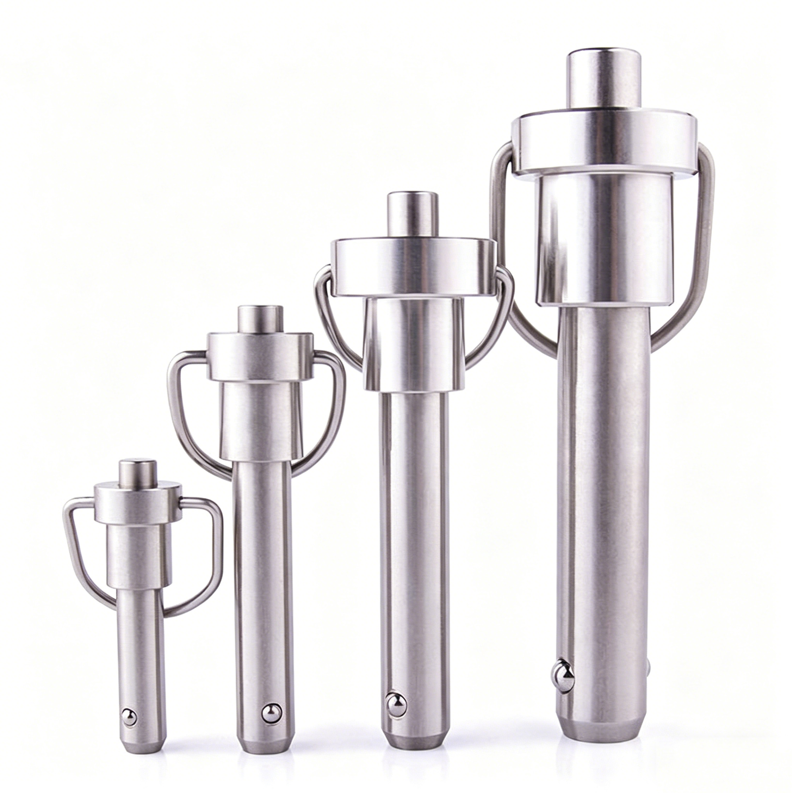 Precision stainless steel ball lock pin for industrial machinery alignment