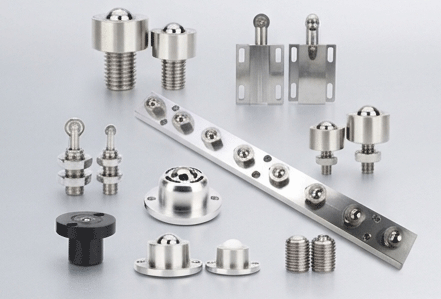 Heavy duty stainless steel ball transfer units and rollers for automated solar tracking arrays