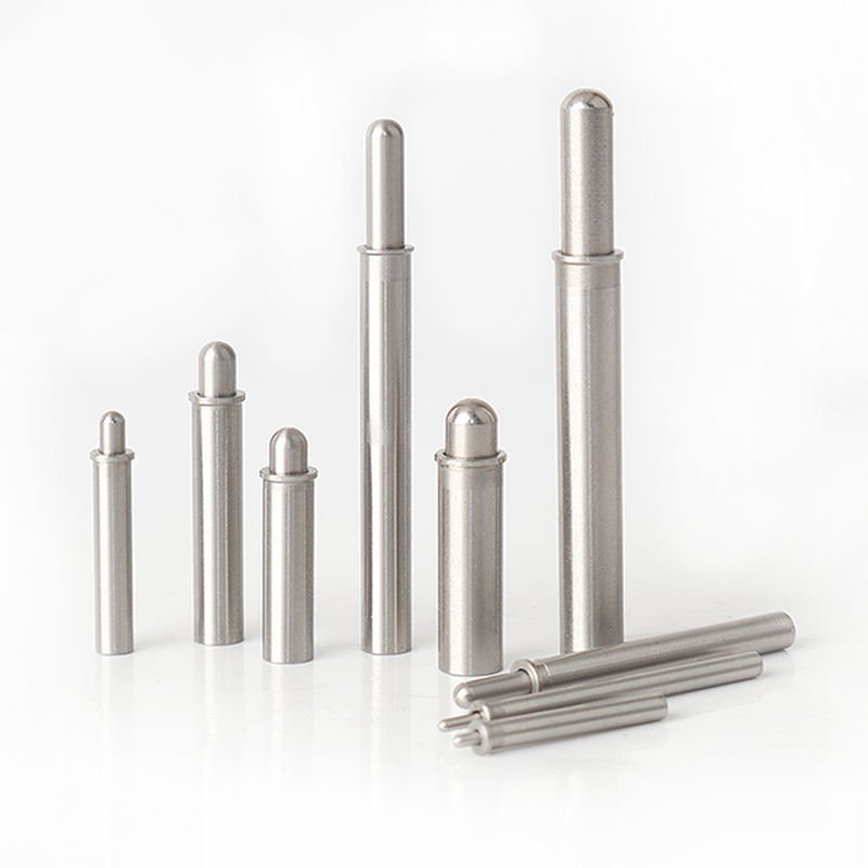 Stainless steel spring plungers SNSP000002 with flat spherical and taper pin options by Sinoboltco