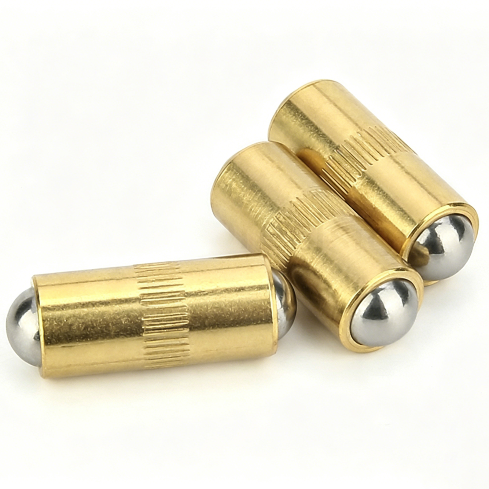 sinoboltco SNBP000003 brass body double ended knurled ball plunger with stainless steel ball specs