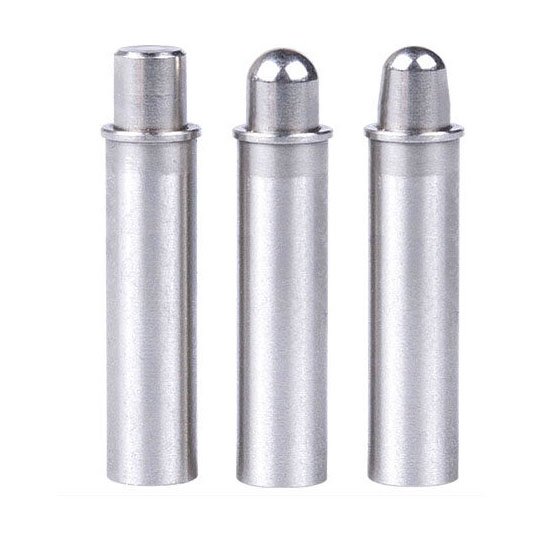 Precision machined stainless steel indexing plungers with h7 diameter tolerance check