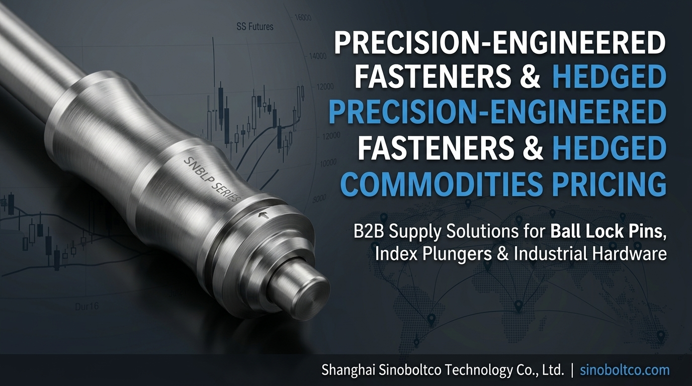 Sinoboltco hedged commodity pricing banner for stainless steel fasteners