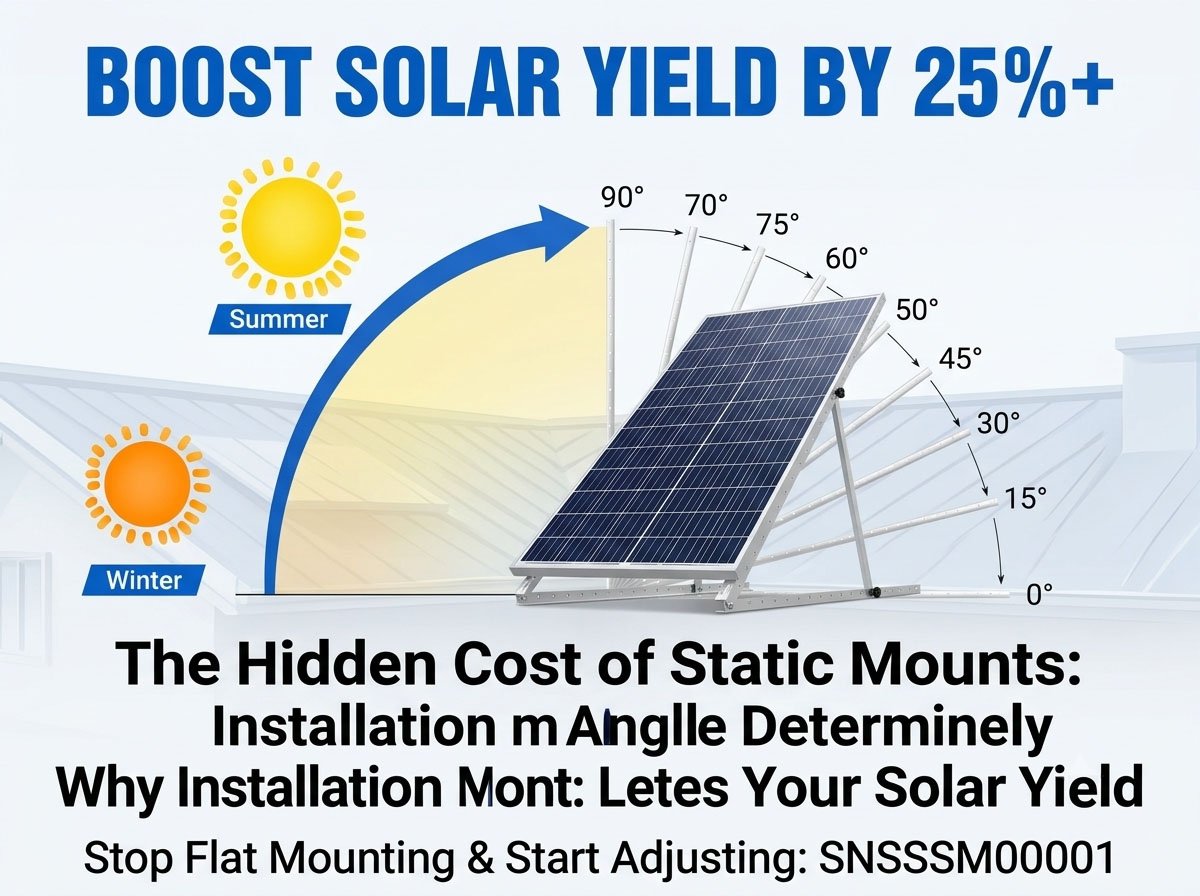 Adjustable Solar Panel Tilt Mount (0-90°): Maximize Energy Yield