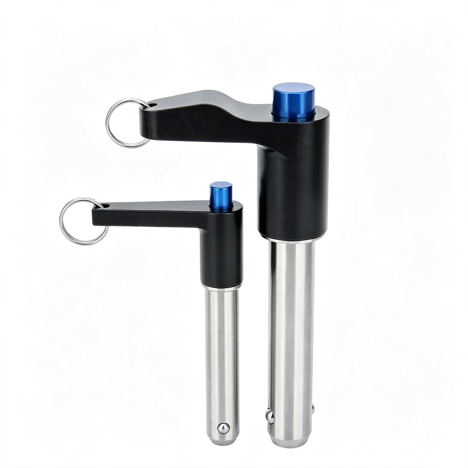 Technical dimensional drawing and specification table for Sinoboltco SNBLP000009 quick release pins
