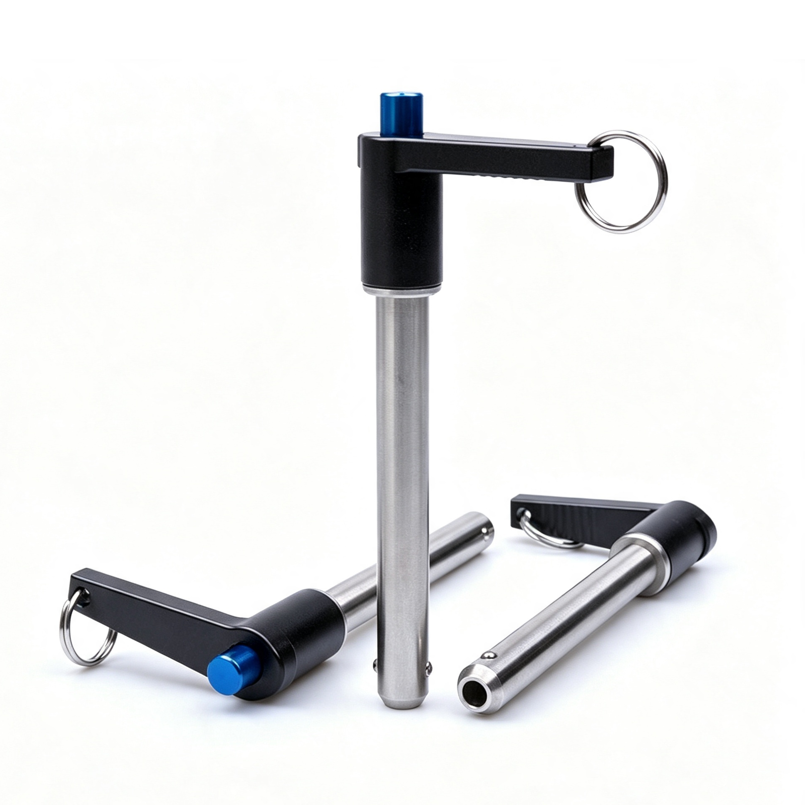 Dimension comparison table for stainless steel L-handle quick release pin series SNBLP000009