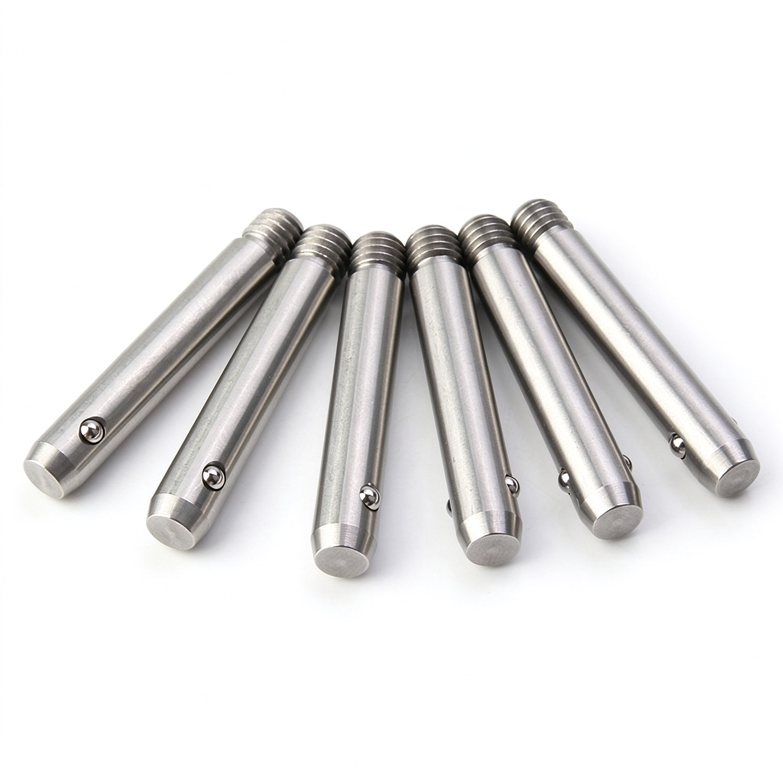 Technical dimensional drawing of snblp000019 threaded quick release pin showing diameter and grip length specifications