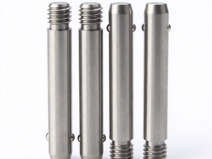 Detail view of dual spring locking balls and metric thread shank on Sinoboltco snblp000019 ball lock pin